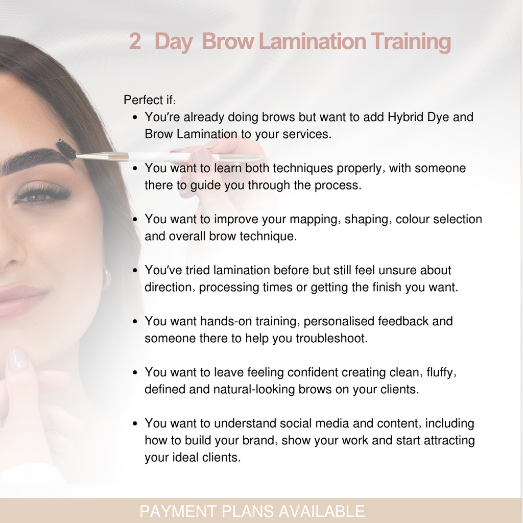 2 Day Brow Lamination Course