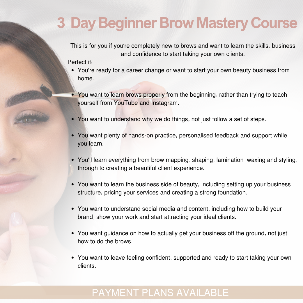 3-Day In-Person Brow Mastery Course